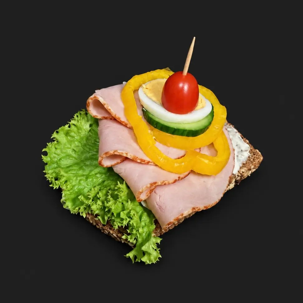 Belegtes Brot mit Pute