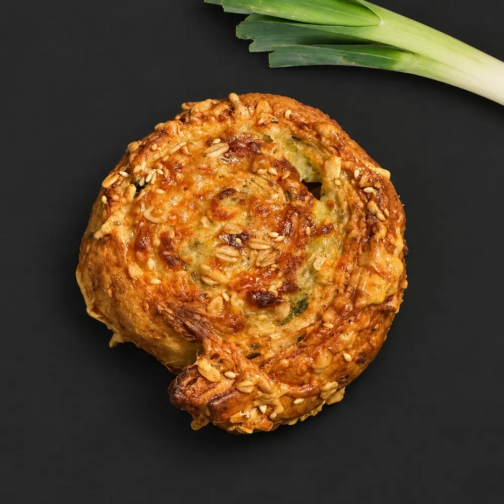 Partybrötchen mit Lauch